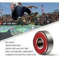 thumbnail image 4 of ABEC-9 608-RS Roulements Longboard Planche à Roulettes Roulements à Roulettes en Ligne de Première Qualité Roulements à Roulettes (Pack de 8), 4 of 5