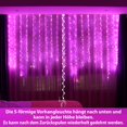 thumbnail image 6 of 300 Led Light Curtain 3M X 3M, Usb Powered With 8 Dynamic Modes Remote Control And Adjustable Brightness, Ideal For Bedroom Window Indoor Outdoor Party Decoration, 6 of 6