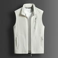 thumbnail image 2 of Lenago Jackets Size L-5XL,Men's Lightweight Jackets Full Zip Up Light Coat Laydown Collar Jacket Outdoor Fishing Jacket with Zip Pockets Sleeveless Stand-up Collar Top Waistcoat, 2 of 3