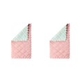 thumbnail image 2 of Advancent Doble Colores Coral Polar Limpieza Pa?o Lavar Toalla Alfombra Limpiar rosa verde 2piezas Advancent CBP258867, 2 of 5