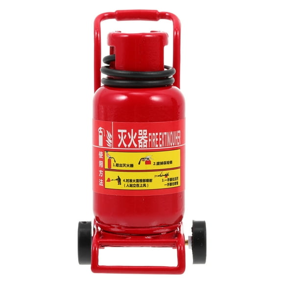 KAKOWELY 1 juego de simulación de extintor de incendios en miniatura, mini carrito para jugar, decoración de casa
