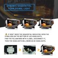 thumbnail image 3 of Faros delanteros VLAND para Toyota Tundra 2014-2019 LED secuenciales, 3 of 9