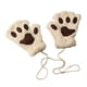 thumbnail image 1 of Guantes de pata de gato para mascota, guantes Kawaii, medio dedo, patas de gato para mascota, guantes de gato para cosplay, sin dedos Beige, 1 of 9