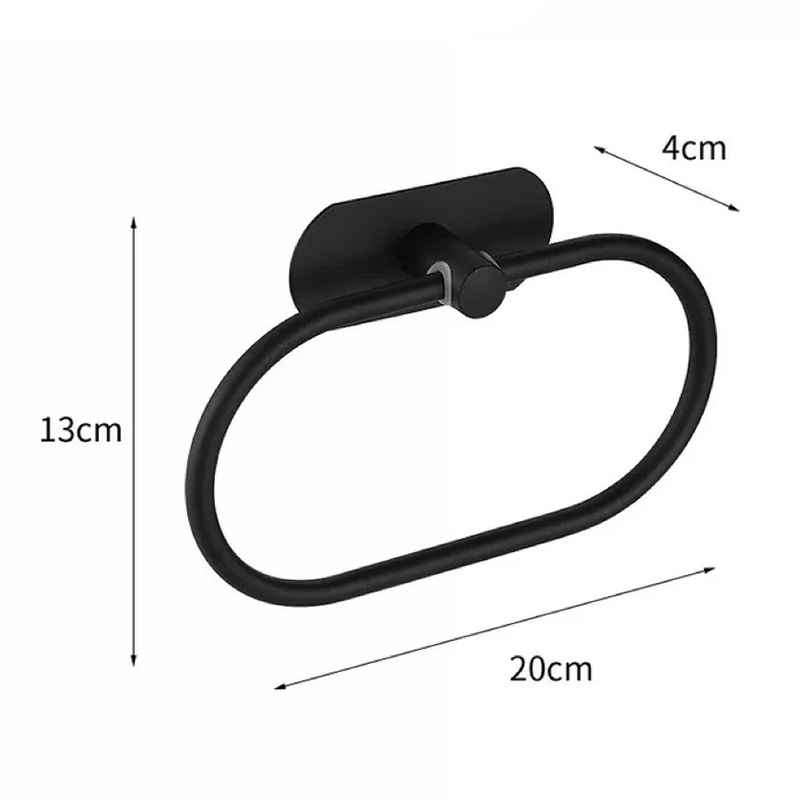 Oval Towel Ring Stainless Steel Hanger Towel Rail for Bathroom Kitchen