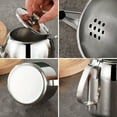 thumbnail image 4 of Durable Stainless Steel Teapot Spill Proof Design Ideal for Coffee and Tea Serving in Homes and Restaurants Kettle with Short Spout for Easy Pouring, 4 of 9