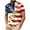 Beige, variant on UVEASISHA Mens 4th of July Patriotic Golf Shirts Distressed American Flag Print Polos Shirt Big and Tall Casual Button Collared T-Shirt Beige XL