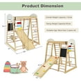 thumbnail image 7 of Infans Indoor Playground Climbing Gym Kids Wooden 8 in 1 Climber Playset  for Children, 7 of 7