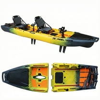 13.8ft Rocket Fin Drive Tandem & Solo Modular Fishing Kayak | Fin Drive | 550lbs Capacity | 3 Piece