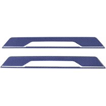 TINKI Car Inner Door Sill Cover Scuff Plate Trim Sticker Compatible with Corvette C8 Stingray 2020-2023, Door Sill Guard Trim Sticker, Soft Carbon Fiber Interior Accessories