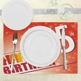 thumbnail image 3 of Ambesonne Birthday Place Mats Set of 4, Age 75, Standard Size, Multicolor, 3 of 6