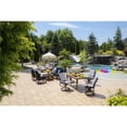 thumbnail image 6 of ARDEN Midback Outdoor Patio Chair Cushion, 2 Pack, 18 x 16.5, Rain-Proof Seat Pad, Fade-Resistant Outdoor Cushion Clark Blue, 6 of 12