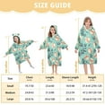 thumbnail image 3 of joogoo Wearable Blanket Hoodie for Baseball Leaf Flannel Sherpa Pocket 3-14 YR S, 3 of 7