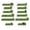 Green, variant on QenASHaing Magnetic Toolbox Labels, 12 Pack Magnetic Tool Box Labels, 3D-Printed Tool Box Label, Reusable Tags for Steel Toolboxes, Carts, Drawers, and Cabinets