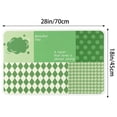 thumbnail image 6 of Unique Bargains Abstract Non-Slip Absorbent Bathroom Floor Rug Mat Green 18" x 28", 6 of 7