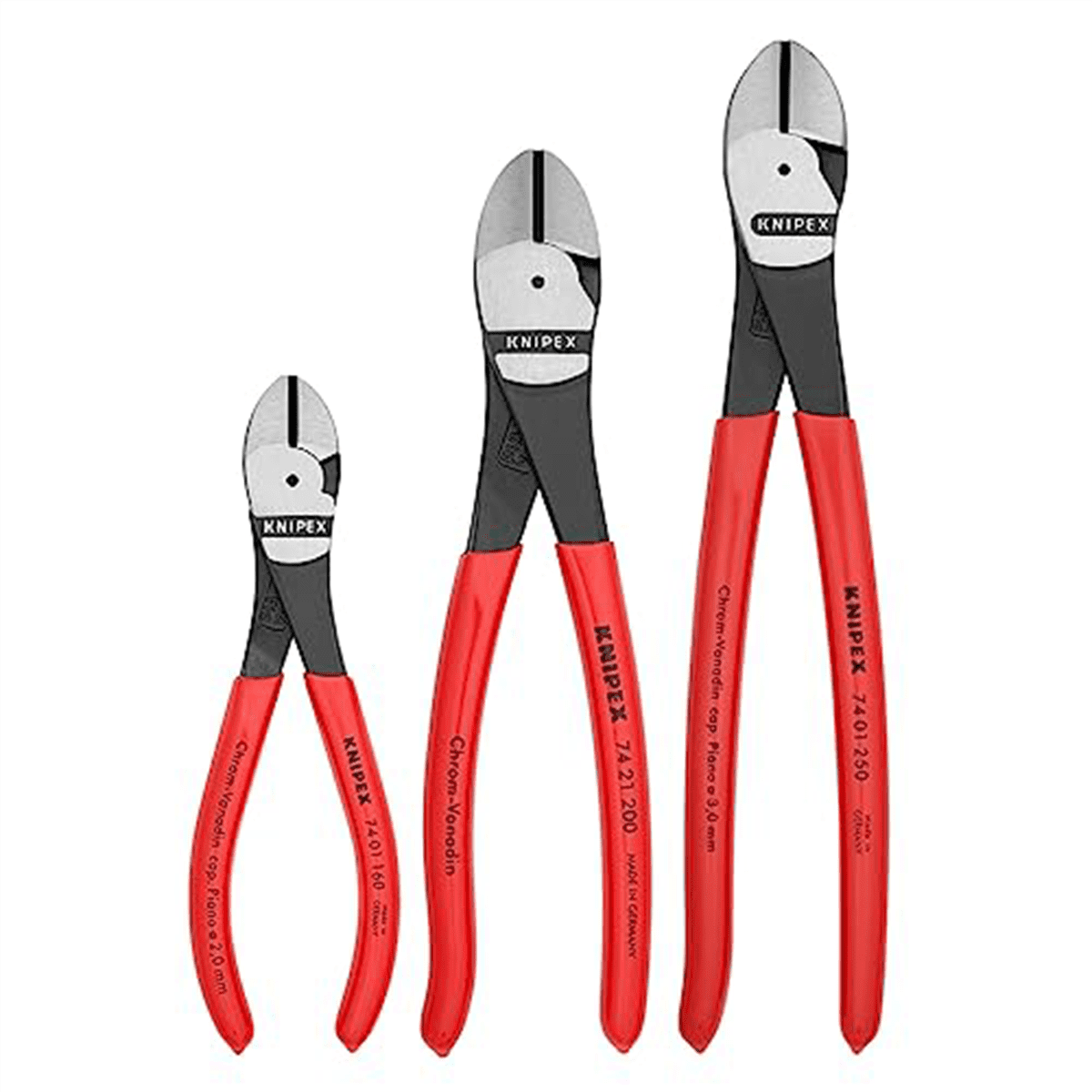 KNIPEX 3-Piece High Leverage Diagonal Cutter Set
