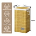thumbnail image 6 of Wisdom Star Full Fabric 2 Pack Laundry Hamper with Lid, 100 Gal(100L), Large Laundry Hamper with Handle Removable Bag, Collapsible Clothes Hamper Organize, For Change of Clothes Towels, Wicker Print, 6 of 6