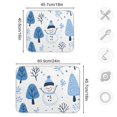 thumbnail image 4 of Yayeee Dish Drying Mat for Kitchen Counter 18"x24" Microfiber Absorbent Pad, Simple Cartoon Snowmen, 4 of 7