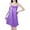 Purple1, variant on Maean Womens Satin Silky Nightdress Sleeveless Spaghetti Strap Sleepwear Pajamas Short Nightgowns