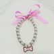 thumbnail image 1 of Xiao Hua Collar decorativo para mascotas, accesorio decorativo para gatos y perros, rango ajustable para cachorros, perros, gatos, accesorios de aseo para mascotas, M, blanco, 1 of 3