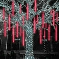 thumbnail image 6 of EONQY Solar Meteor Shower Lights, 30cm 10 Tube Raindrop Lights Waterproof Snowfall String Lights for Christmas Parties Wedding Christmas Tree, 6 of 8