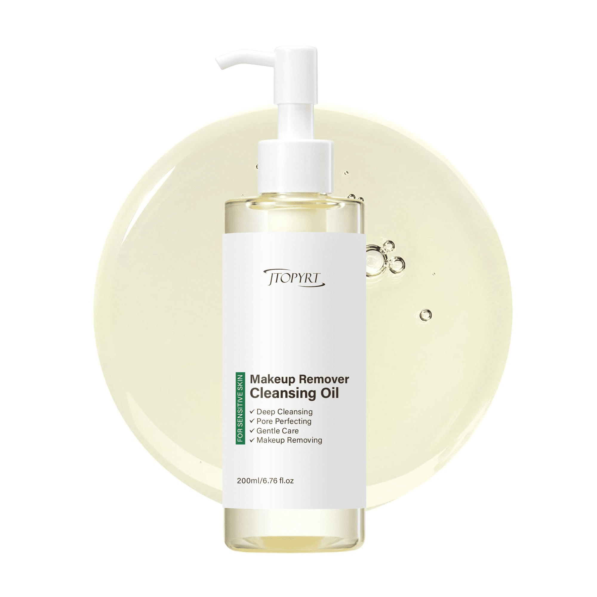 Jtopyrt Fragrance-Free Makeup Remover for Face & Eyes Pure Cleansing Oil, Natural Oil Cleanser for Face, Makeup Blackhead Remover