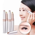 thumbnail image 4 of Tondeuse à sourcils électrique rechargeable en acier inoxydable, automatique, pour femmes et filles, dorée, 4 of 4