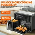 thumbnail image 4 of Homester 10-In-1 Dual Air Fryer with 2 Baskets, 10QT XL Digital Window Air Fryer for Roast Chicken, 4 of 11