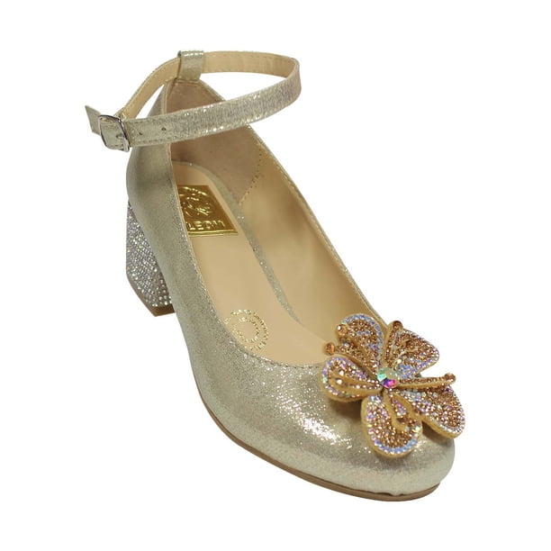 ZAPATILLA TACON LEON NIÑA ORO SINTETICO 353526 Leon 353526p