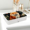 thumbnail image 6 of Fox PU Leather Jewelry Display Box with Removable Compartment, Portable Necklace and Bracelet Holder, 6 of 6