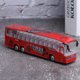 thumbnail image 2 of Juguete de autobús de aleación de simulación, modelo de autobús de aleación fundida a presión, juguete de coche con luz y música para niños, niños y niñas, rojo, 2 of 5