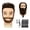 Brown B, variant on LAJOLLIA 100% Human Hair Male Mannequin Head, 13" Barber Mannequin Head, Cosmetology Hairdresser Training Doll Manikin Head for Hair Styling and Practice