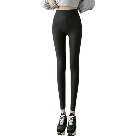

koaiezne Women s Leggings Autumn Winter High Waist Lined Thick Trousers Winter Thick Opaque Leggings Cotton Womens Shorts Underwear Long Maternity Pants