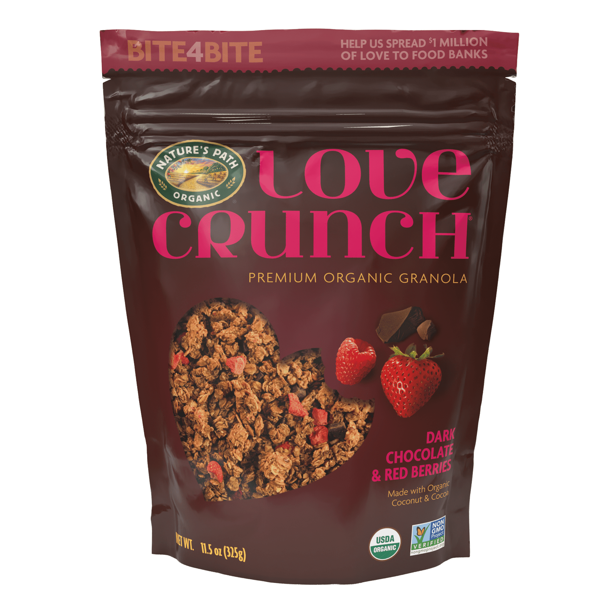 Love Crunch Organic Granola, Dark Chocolate and Red Berries, 11.5 oz
