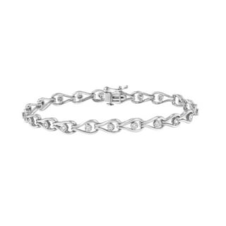 Sterling Silver 1/10 Carat Diamond Illusion Bracelet - Walmart.com
