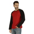 thumbnail image 3 of Inkmeso T-Shirt à Col Rond Coupe Régulière pour Homme, Raglan Uni à Manches Longues, 3 of 7