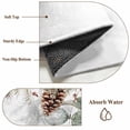 thumbnail image 6 of Round Rugs 7Ft, Christmas Botanical Round Area Rug Washable Indoor Throw Carpet, Eucalyptus Leaves Xmas Pinecone Cotton Large Non Slip Circle Rug for Dining Room Playroom Home Decor Aesthetic, 6 of 8