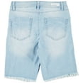 thumbnail image 2 of Dollhouse Juniors Solid Denim Bermuda Shorts 1 Light wash, 2 of 2