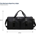 thumbnail image 3 of Bolso de mano para gimnasio Bluelander poliéster negro AIDPAN-2073, 3 of 5