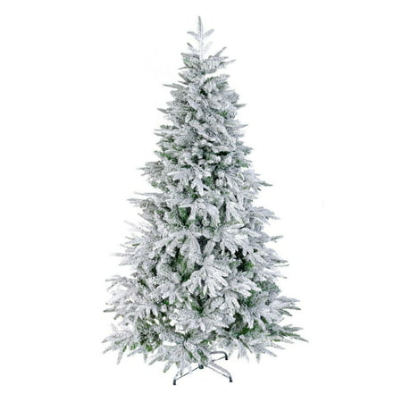 6 foot FT Artificial Christmas Trees Flocked Snow White Tree  PE PVC 800