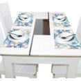 thumbnail image 4 of Lily Flowers Blue 4 PCs Placemats Set Linen Non-Slip Table Mat Rectangular Washable for Dining Kitchen Party 12"x18", 4 of 8