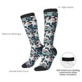 thumbnail image 5 of Picia Women Crew Soft Moisture-wicking Socks Cute Poodle Dog Pattern Design Cotton Socks, One Size fit All, 5 of 9