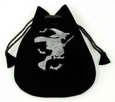 Backpack Black Witch Flying On Broomstick Laptop Travel School College Backpacks Bag