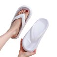 thumbnail image 5 of Aueoeo Flops for Women Men Pillow Soft Slides Sandals Cushion Beach Flip Flops EVA Comfy Bath Spa Walking Sandals, 5 of 8