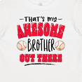 thumbnail image 4 of Inktastic That's My Awesome Brother Out There with Baseballs Boys or Girls Baby T-Shirt, 4 of 5