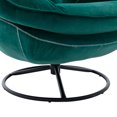 thumbnail image 5 of Swivel Accent Chair with Padded Seat and Metal Frame,  Velvet Upholstered with High-Density Foam Cushions and Backrest for Bedroom, Reading Room, Home Office, 5 of 9
