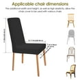 thumbnail image 2 of Jokapy 4 Pack Chair Covers for Dining Room, Stretch Chair Protector Slipcovers, Black, 2 of 8