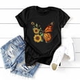 thumbnail image 5 of Trendfront Womens Butterfly Graphic Print Tee Fashion Summer Short Sleeve T Shirts Crewneck Casual Artistic Nature Style Trendy Tops, 5 of 5