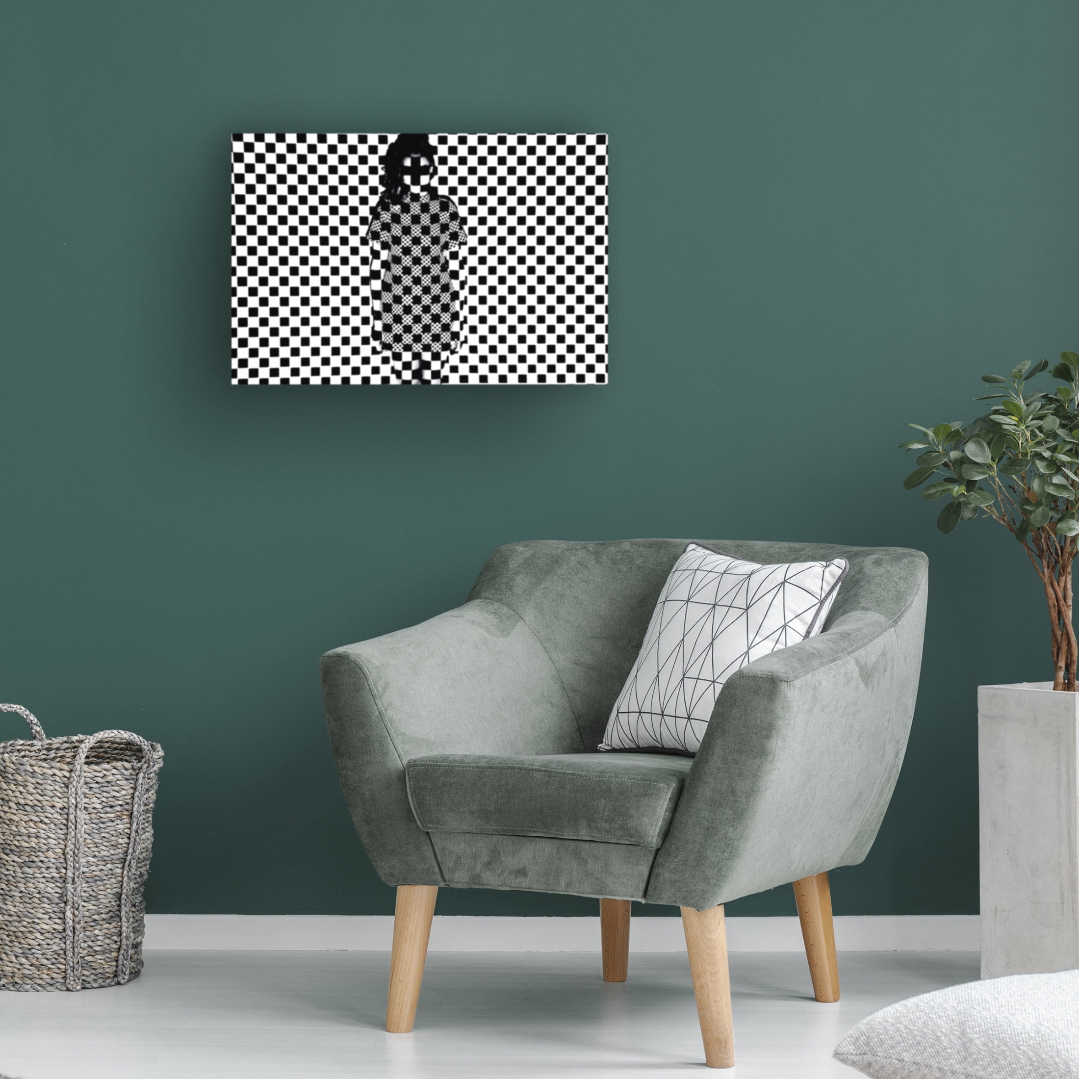 Trademark Fine Art Afshin Saeidinia Chess Board One More Black Square Canvas Wall Art