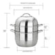 thumbnail image 4 of era de material acero Inoxidable 304 Grande para Sopa de 3 Niveles, Olla de , , Utensilios de Cocina S BLESIY Vapor de acero inoxidable, 4 of 8