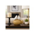 thumbnail image 2 of Whimsical Birds on Pineapple Figurine for Home Decor - Chic Ornaments for Bathroom, Office,  and Living Room Decor -  Tropical Sculpture for Shelf or Coffee Table Accent - 7", White & Gold, 2 of 12